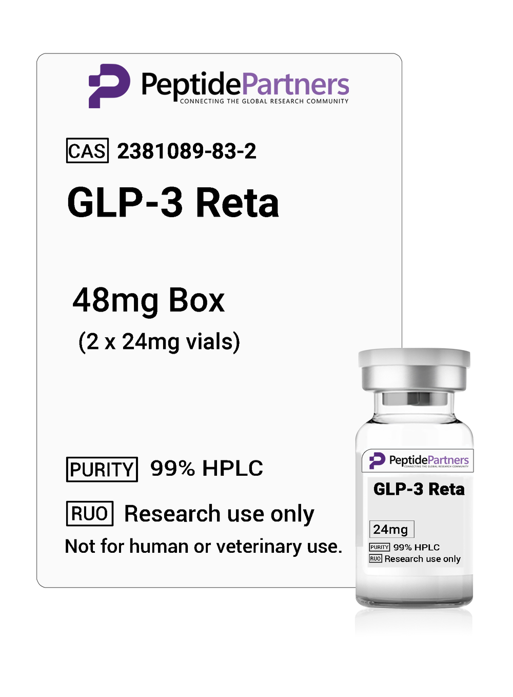GLP-3 Retatrutide (2 x 24mg vials)