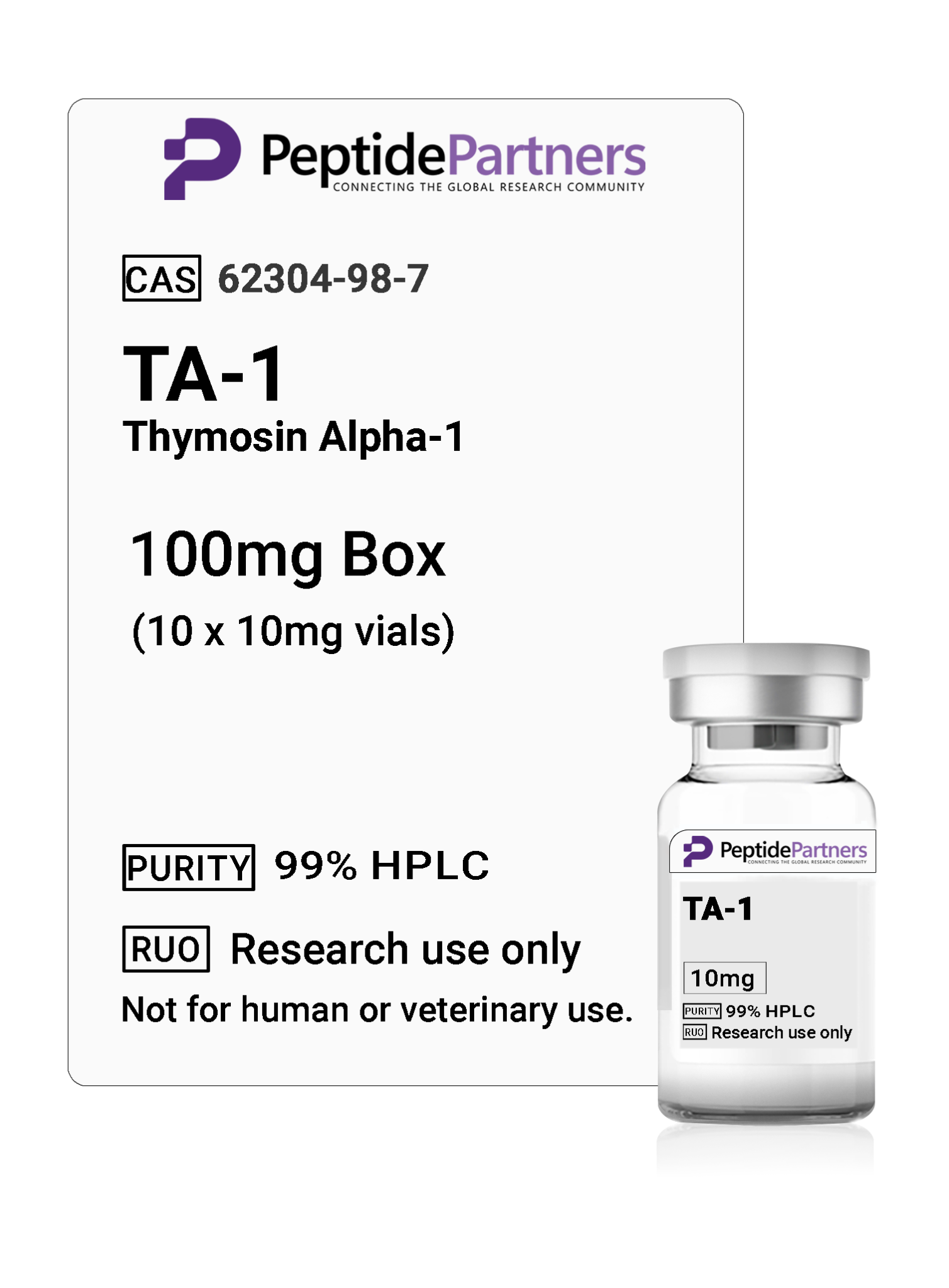 Thymosin Alpha-1 (TA1, 10 x 10mg vials)